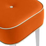 Квадратный мягкий пуф на белых ножках Winton Pouf Square варинант исполнения - 8 | Loft Concept в Краснодаре