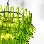 Люстра из семи ярусов зеленого стекла Independence варинант исполнения - 3 | Loft Concept в Краснодаре