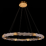 Люстра в форме кольца с золотым декором Warm Heavenly Light варинант исполнения - 8 | Loft Concept в Краснодаре