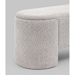 Банкетка Taks букле светло-серый варинант исполнения - 2 | Loft Concept в Краснодаре