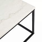 Журнальный столик прямоугольный White Marble Surface варинант исполнения - 4 | Loft Concept в Краснодаре