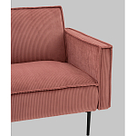 Диван современный вельветовый прямой Worcester Коралл варинант исполнения - 3 | Loft Concept в Краснодаре