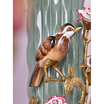 Ваза с птицами и цветами из фарфора с бронзовыми элементами Garden of Eden варинант исполнения - 6 | Loft Concept в Краснодаре