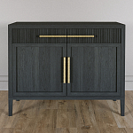 Буфет Primo с двумя ящиками и двумя фасадами Черный дуб варинант исполнения - 2 | Loft Concept в Краснодаре