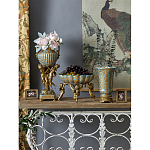 Чаша с орнаментом на бронзовых ножках в виде ангелов Eden Garden варинант исполнения - 9 | Loft Concept в Краснодаре