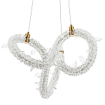 Фигурная люстра украшенная кристаллами из хрусталя Gilbertine Crystals Curly Ring Chandelier S варинант исполнения - 1 | Loft Concept в Краснодаре