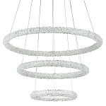 Многоярусная кольцевая люстра с хрустальным декором Gilbertine Crystal Ring Chandelier варинант исполнения - 1 | Loft Concept в Краснодаре