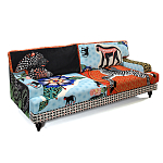 Диван с цветным принтом Qalakabusha Sofa варинант исполнения - 3 | Loft Concept в Краснодаре