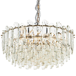 Круглая многоярусная люстра с хрустальным декором Cascade Waterfall Crystal Chandelier 12 варинант исполнения - 1 | Loft Concept в Краснодаре
