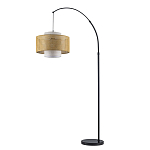 Торшер с декоративным поясом из плетеного бамбука Biuloggicu варинант исполнения - 2 | Loft Concept в Краснодаре