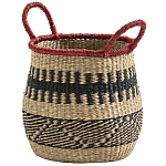 Круглая плетеная корзина Oyana Wicker Basket варинант исполнения - 1 | Loft Concept в Краснодаре