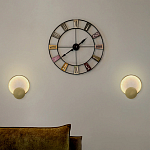 Бра в форме диска из бежевого алебастра Cryptocrystalline Stone варинант исполнения - 3 | Loft Concept в Краснодаре