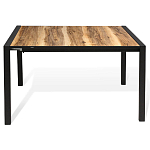 Стол обеденный раздвижной с прямоугольной столешницей на четырех черных ножках Blair варинант исполнения - 2 | Loft Concept в Краснодаре