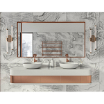 Бра с круглым основанием золотого цвета и двумя вертикальными плафонами Hex Scaffold варинант исполнения - 6 | Loft Concept в Краснодаре