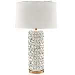 Настольная лампа покрытая лепестками белых цветов Fancy Calla Lily варинант исполнения - 2 | Loft Concept в Краснодаре