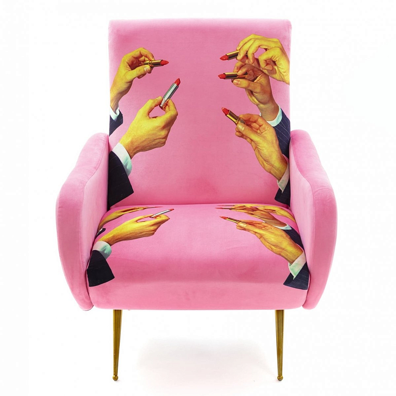 Кресло Seletti Armchair Lipsticks Pink Розовый (Rose) в Краснодаре | Loft Concept 