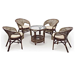 Комплект уличной мебели Sienna Dark Brown варинант исполнения - 1 | Loft Concept в Краснодаре