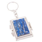 Зеркало брелок складное двухстороннее из натурального камня Лазурит Stone Mirrors варинант исполнения - 1 | Loft Concept в Краснодаре