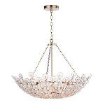 Люстра декорированная цветами из стекла Lightness of Flowers варинант исполнения - 1 | Loft Concept в Краснодаре