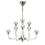 Люстра с 8-ю лампами и гранеными стеклянными плафонами Prism Gala варинант исполнения - 2 | Loft Concept в Краснодаре