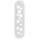 Бра белое овальной формы White Holes варинант исполнения - 2 | Loft Concept в Краснодаре