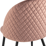 Мягкий стул в велюре пыльно-розового цвета Miruna Chair варинант исполнения - 7 | Loft Concept в Краснодаре