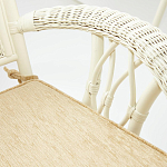 Комплект обеденный из ротанга Eloise grand white варинант исполнения - 7 | Loft Concept в Краснодаре