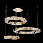 Люстра из 3-х колец с мозаичным хрустальным оформлением Sparks of Crystal варинант исполнения - 1 | Loft Concept в Краснодаре