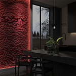 Гипсовая 3D панель с принтографией PM-40 варинант исполнения - 1 | Loft Concept в Краснодаре