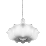 Подвесной светильник с белым фигурным абажуром и мягкими волнистыми краями Cloud Motion  варинант исполнения - 1 | Loft Concept в Краснодаре