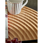 Журнальный столик с круглой фактурной столешницей из натурального дерева Vortex варинант исполнения - 5 | Loft Concept в Краснодаре