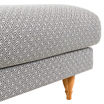 Мягкий пуф на деревянных ножках Garner Pouf Light варинант исполнения - 5 | Loft Concept в Краснодаре