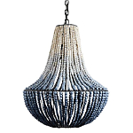 Люстра каплевидной формы украшенная круглыми бусинами Gradient Chandelier Blue White варинант исполнения - 2 | Loft Concept в Краснодаре