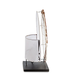 Настольная лампа из перламутра и дерева на подставке Indonesian Shell варинант исполнения - 5 | Loft Concept в Краснодаре