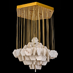 Люстра с фигурными подвесками из натурального камня Glowing Spheres варинант исполнения - 3 | Loft Concept в Краснодаре