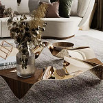 Дизайнерский журнальный стол волнистой формы Nyxacad варинант исполнения - 3 | Loft Concept в Краснодаре