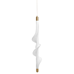 Люстра с белым скрученным плафоном Golden Swirl варинант исполнения - 1 | Loft Concept в Краснодаре