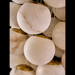 Люстра подвесная с сферическими плафонами из натурального камня Glowing Spheres варинант исполнения - 4 | Loft Concept в Краснодаре