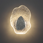 Бра с волнообразным стеклянным плафоном и вставкой из мрамора Liquid Stone варинант исполнения - 4 | Loft Concept в Краснодаре