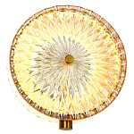 Бра с плафоном из рельефного стекла Peony Glass Bronze  варинант исполнения - 2 | Loft Concept в Краснодаре