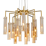 Люстра со стеклянными цилиндрическими плафонами Luminous Cylinders Amber варинант исполнения - 1 | Loft Concept в Краснодаре