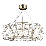 Люстра с тонкой металлической конструкцией цвета золото Quasar варинант исполнения - 1 | Loft Concept в Краснодаре