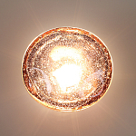 Бра с круглым плафоном из прозрачного стекла с пузырьками воздуха Effervia  варинант исполнения - 6 | Loft Concept в Краснодаре