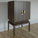 Кабинетный шкаф Elsa Dreams Walnut с 2-мя ящиками варинант исполнения - 6 | Loft Concept в Краснодаре