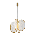 Люстра с гравировкой на акриловых плафонах Gravyura Bronze D 50 см варинант исполнения - 2 | Loft Concept в Краснодаре