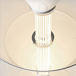 Подвесной светильник светодиодный в виде ряда белых металлических конусов  Herringbone варинант исполнения - 8 | Loft Concept в Краснодаре