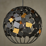 Люстра в форме сферы с декором из металлических квадратов Path to the Stars варинант исполнения - 3 | Loft Concept в Краснодаре