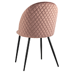 Мягкий стул в велюре пыльно-розового цвета Miruna Chair варинант исполнения - 4 | Loft Concept в Краснодаре