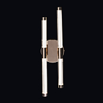 Бра с круглым основанием золотого цвета и двумя вертикальными плафонами Hex Scaffold варинант исполнения - 2 | Loft Concept в Краснодаре