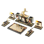 Настольный письменный набор из яшмы и долерита с декором в виде коня Manager Organizer варинант исполнения - 3 | Loft Concept в Краснодаре